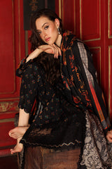 3-PC Unstitched Embroidered Linen Collection  ANW7-02