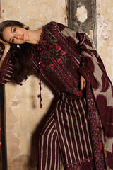 3-PC Unstitched Embroidered Linen Collection CCW7-02