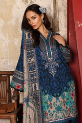 3-PC Unstitched Embroidered Linen Collection  ANW7-09