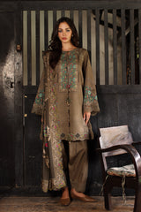 3-PC Unstitched Embroidered Linen Collection  ANW7-05