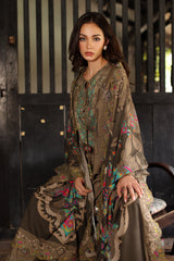 3-PC Unstitched Embroidered Linen Collection  ANW7-05