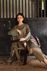 3-PC Unstitched Embroidered Linen Collection  ANW7-05