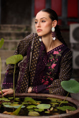 3-PC Unstitched Embroidered Linen Collection CCW7-05