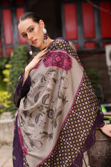 3-PC Unstitched Embroidered Linen Collection CCW7-05