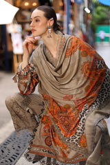 3-PC Unstitched Embroidered Linen Collection  ANW7-04