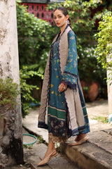 3-PC Unstitched Embroidered Linen Collection CCW7-18