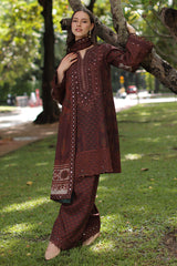 3-PC Unstitched Embroidered Linen Collection  ANW7-13