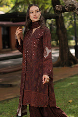 3-PC Unstitched Embroidered Linen Collection  ANW7-13