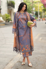 3-PC Unstitched Embroidered Lawn Collection CC6-19
