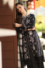 3-PC Unstitched Embroidered Lawn RN6-01