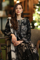 3-PC Unstitched Embroidered Lawn RN6-01