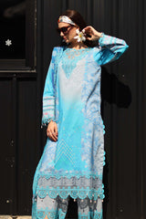 3-PC Unstitched Embroidered  Lawn  SLC27-09