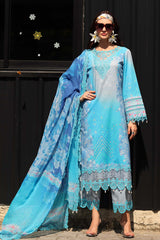 3-PC Unstitched Embroidered  Lawn  SLC27-09