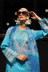 3-PC Unstitched Embroidered  Lawn  SLC27-09