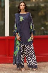 3-PC Unstitched Embroidered Lawn RN6-07