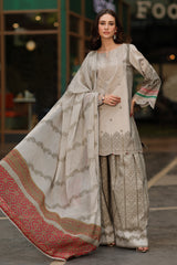 3-PC Unstitched Embroidered Lawn Collection IN6-01