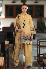 3-PC Unstitched Embroidered Lawn Collection CC6-006