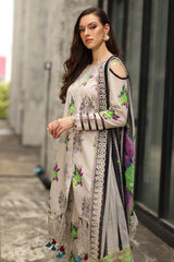 3-PC Unstitched Embroidered Lawn Collection CC6-23