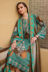 3-PC Unstitched Embroidered Lawn Collection CC6-009