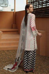 3-PC Unstitched Embroidered  Lawn  SLC27-07