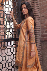 3-PC Stitched Embroidered Raw Silk CMA-6-483