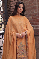 3-PC Stitched Embroidered Raw Silk CMA-6-483