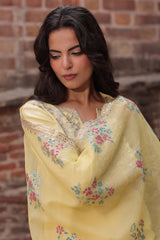 3-PC Stitched Embroidered  CMA-6-444