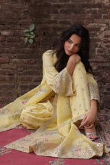 3-PC Stitched Embroidered  CMA-6-444