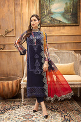 3 Pc Unstitched Embroidered Chiffon with Dupatta VSL21-04