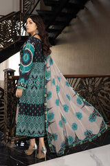 3-Pc Printed Lawn Unstitched With Chiffon Dupatta CP22-010