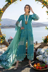 3 Pc Unstitched Embroidered Lawn With Embellished Dupatta CFL-03A