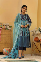 3-Pc Printed Lawn Unstitched With Lawn Dupatta CP22-85