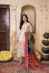 3 Pc Unstitched Luxury Lawn