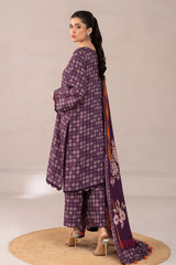 3-PC Printed Staple Shirt with Trouser and Dupatta NYS4-05