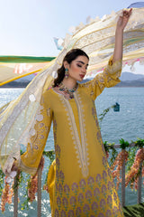 3 Pc Unstitched Embroidered Lawn With Embellished Dupatta CFL-02A