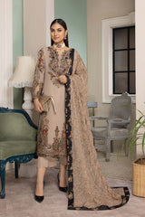 3-Pc Charizma Unstitched Embellished Chiffon Collection CEC23-05