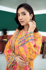 3-Pc Charizma Unstitched Embroidered Khaddar With Wool Shawl ANW-03