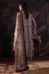 3-PC Embroidered Raw-Silk Shirt with Organza Dupatta and Trouser CMA-3-263
