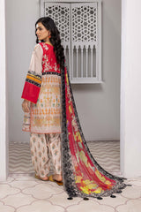 3-Pc Charizma Lawn Printed Suit with Embroidered Dupatta PEC22-58-S