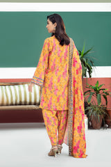 3-Pc Charizma Unstitched Embroidered Khaddar With Wool Shawl ANW-03