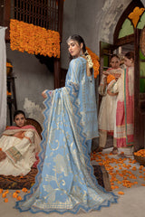 3 Pc Unstitched Embroidered Cambric Jacquard CJ-01