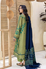 3-Pc Unstitched Khaddar With Embroidered Pashmina Shawl CKD22-02