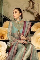 3 Pc Embroidered Unstitched Luxury Collection DD-07