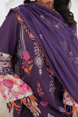 3-PC Unstitched Printed Lawn Shirt with Embroidered Chiffon Dupatta and Trouser AS4-18