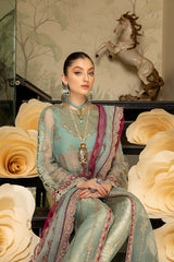 3 Pc Embroidered Unstitched Luxury Collection DD-07