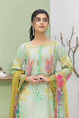 3-Pc Printed Lawn Unstitched With Chiffon Dupatta CP22-052