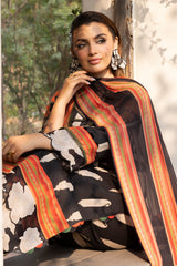3-PC Unstitched Printed Lawn CP6-04