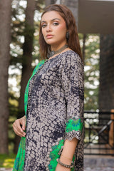 3-PC Embroidered Staple Shirt With Staple Shawl ANW4-09P