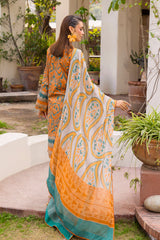 3-PC Unstitched Printed Lawn CP6-05