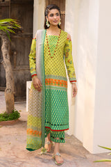 3-PC Unstitched Printed Lawn CP6-08